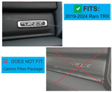 TRX Glovebox Emblem Overlay Decal   - 2021-2024 Ram TRX