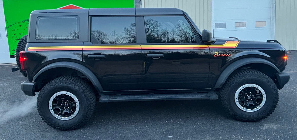 Retro Side Stripe Decals for 2021-2025 Ford Bronco (x2) – Acerbographix