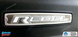 REBEL Glove Box Inlay Decal  - 2019-2025 Ram 1500 Rebel