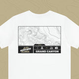 Grand Canyon National Park - Adventure Life Trail Topographic Garment Dyed Tee