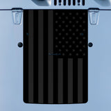 Hood Graphic for Wrangler JK | Black Flag