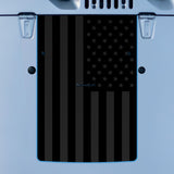 Hood Graphic for Wrangler JK | Black Flag