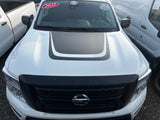 Stripe Hood Decals Inserts for 2017-2024 Nissan Titan