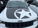 Military Star Hood Decal for 2011-2021 Jeep Grand Cherokee