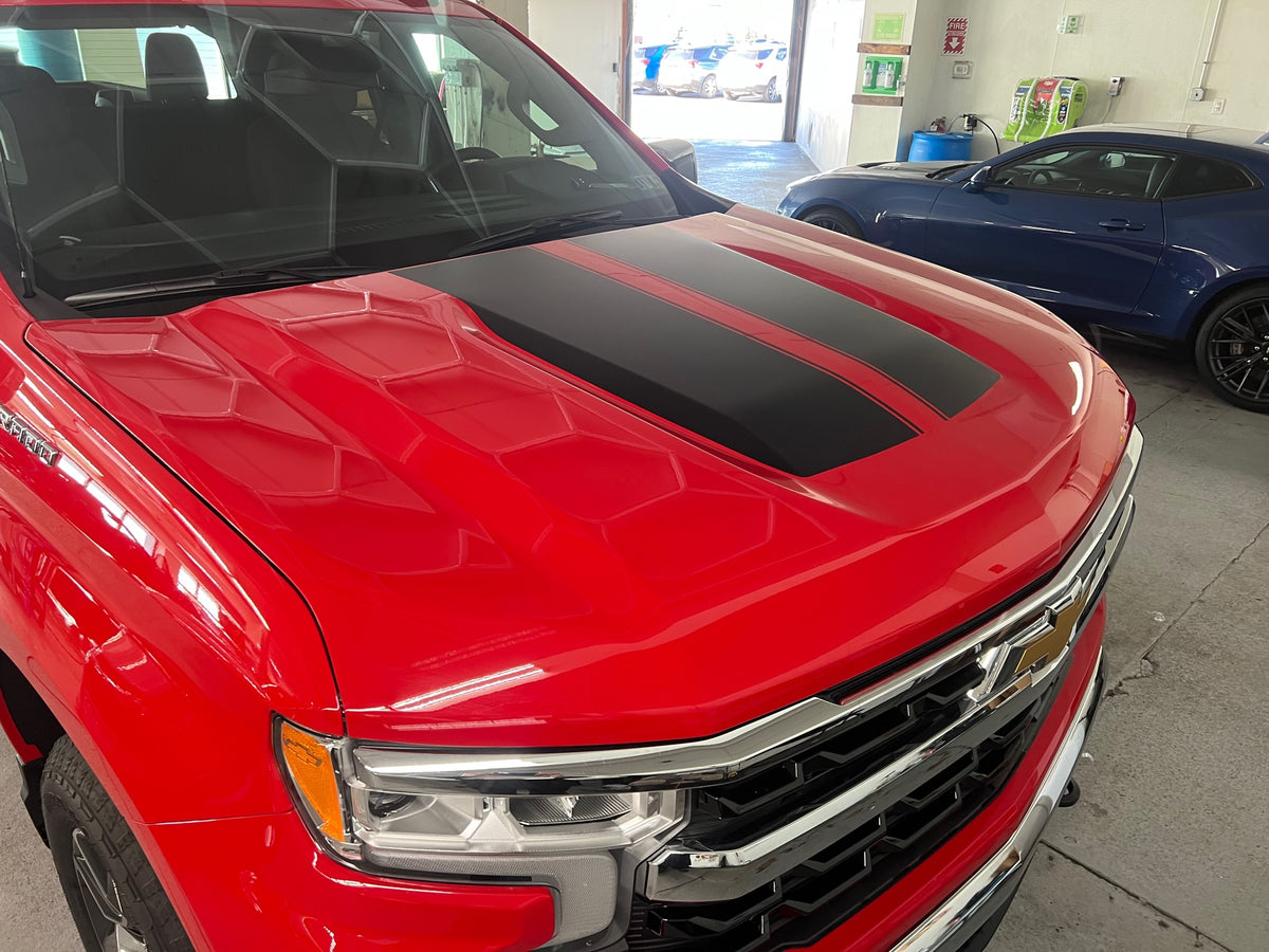 OE Hood Stripe Decals for 2019-2024 Chevrolet Silverado (x2 ...