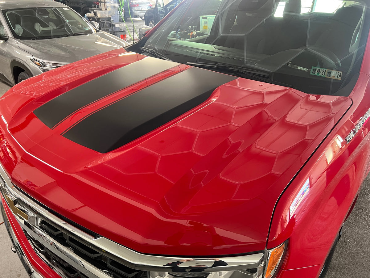 OE Hood Stripe Decals for 2019-2024 Chevrolet Silverado (x2 ...