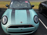 Faded 6" Width Bonnet Hood Stripe Decals for 2025-2026 Mini Cooper Sport