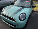 Faded 6" Width Bonnet Hood Stripe Decals for 2025-2026 Mini Cooper Sport