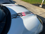 American Flag Bonnet Hood Stripe Decals for 2025-2026 Mini Cooper Sport