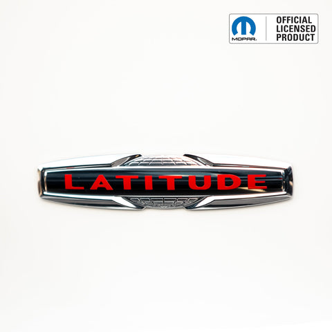 LATITUDE Tailgate Emblem Overlay Decal | Fits 2014–2021 Jeep Cherokee & 2015–2022 Jeep Renegade (Excludes Latitude Plus)