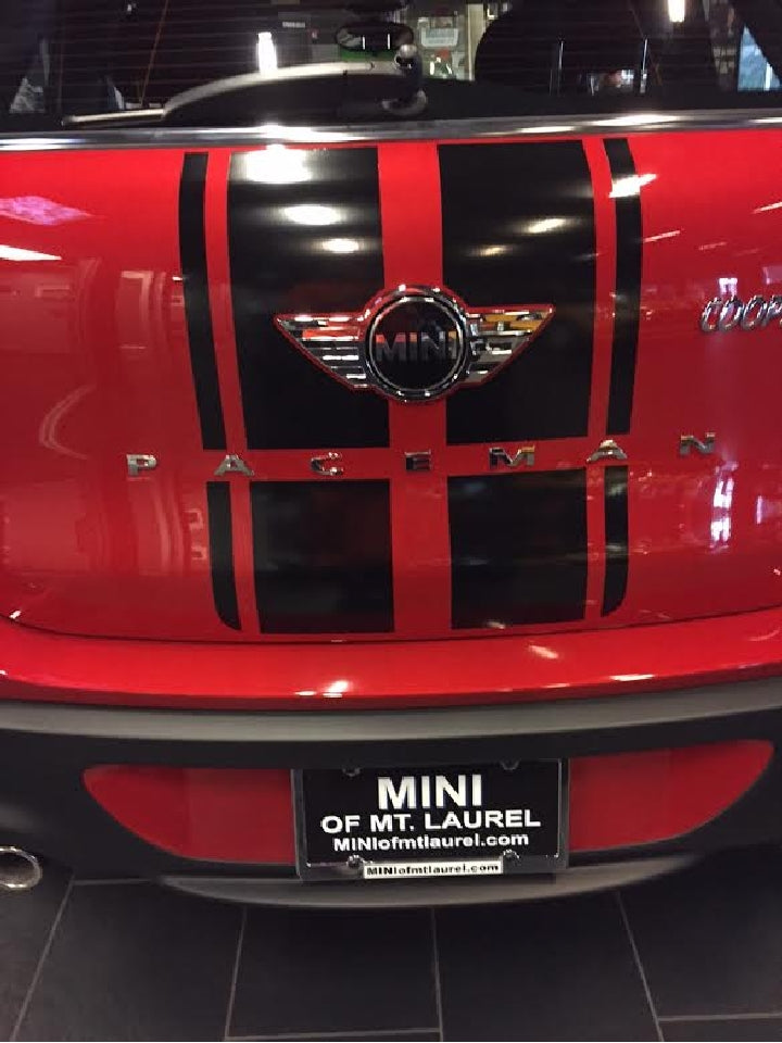 Mini Paceman Stripes Hood And Trunk Stripe Decals for 2017 Mini Paceman – Acerbographix