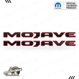 MOJAVE Hood Lettering | Set of 2