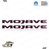 MOJAVE Hood Lettering | Set of 2