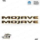 MOJAVE Hood Lettering | Set of 2