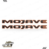 MOJAVE Hood Lettering | Set of 2