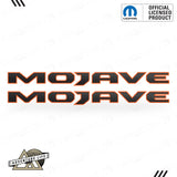 MOJAVE Hood Lettering | Set of 2