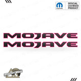 MOJAVE Hood Lettering | Set of 2