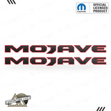 MOJAVE Hood Lettering | Set of 2