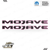 MOJAVE Hood Lettering | Set of 2