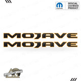 MOJAVE Hood Lettering | Set of 2