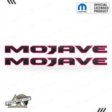 MOJAVE Hood Lettering | Set of 2