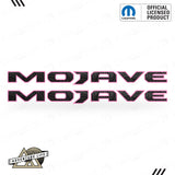 MOJAVE Hood Lettering | Set of 2