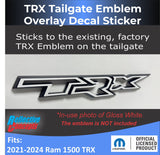 TRX Tailgate Emblem Overlay Decal   - 2021-2024 Ram TRX