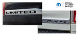 LIMITED 4x4 Tailgate Emblem Inlay Decal   - 2015-2018 Ram Limited