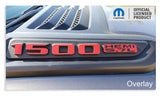 1500 HEMI 5.7L Sport Performance Hood Emblem Overlay Decals