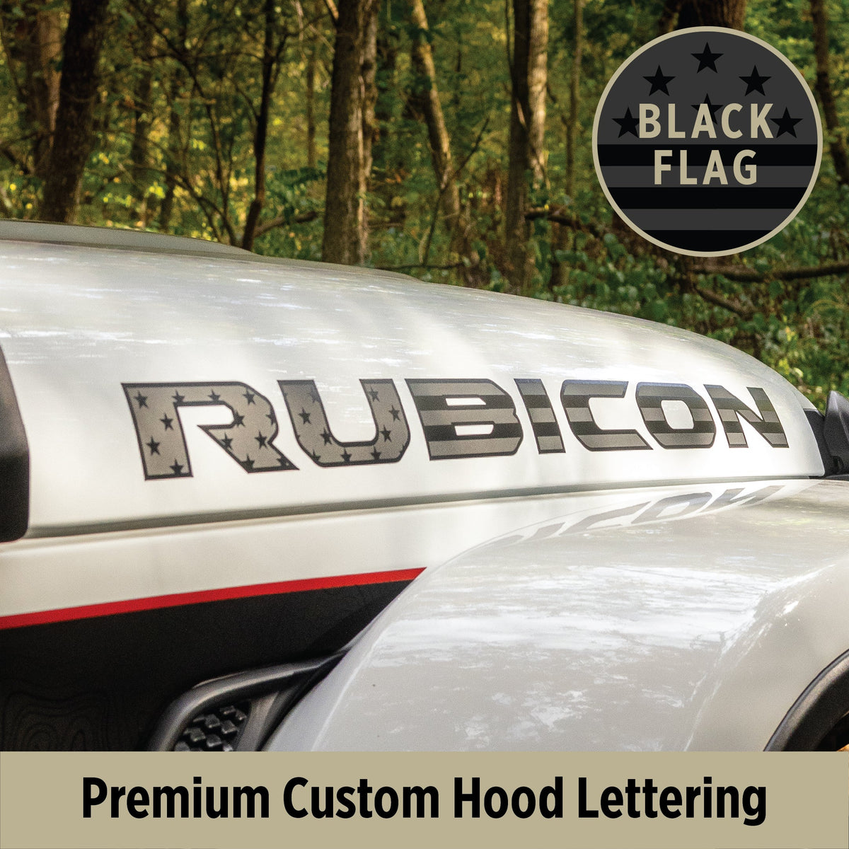 RUBICON Hood Lettering | Set of 2 – Acerbographix