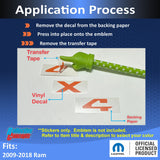 4x4 Emblem Overlay Decal for 2009-2018 Ram