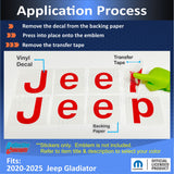 Jeep Fender Emblem Overlay Decals  - 2020-2025 Gladiator