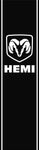 Ram Head With "HEMI" Word Quarter Panel Decals for 2009-2024 Dodge Ram 1500 (x2)