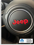 JEEP Steering Wheel Emblem Overlay Decal   - 18-26 Wrangler JL