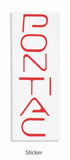 Front Inlay Lettering Decal - 04-08 Grand Prix