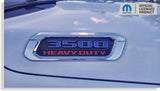 3500 Hood Emblem Number Overlay Decals - 2019-2026 Ram 3500