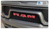 RAM Grille Emblem Overlay Decal   - 2019-2024 Ram 1500 Rebel