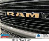 RAM Grille Emblem Overlay Decal   - 2019-2024 Ram 1500