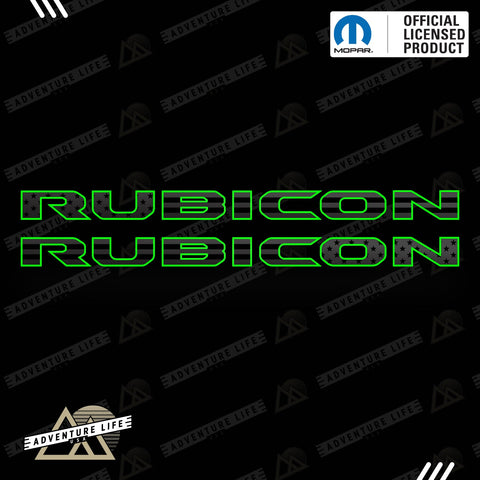Rubicon Lettering Cut File RUBICON Hood Lettering | Set of 2 – Acerbographix