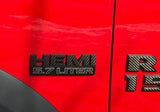 HEMI 5.7 LITER Emblem Overlay Decals - 2019-2024 Ram 1500 Classic