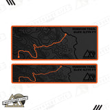 Sun Visor Decal Set – Covers OEM Warning Labels | Driver + Passenger Pair