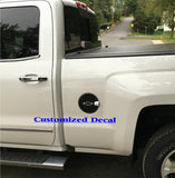 Carbon Fiber Fuel Door Overlay Decal - 14-18 Silverado
