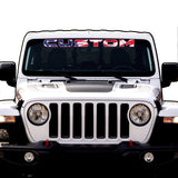 American Flag Windshield Lettering