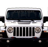 Topographical Windshield Lettering