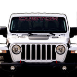 Topographical Windshield Lettering