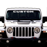 Topographical Windshield Lettering