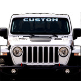 Topographical Windshield Lettering