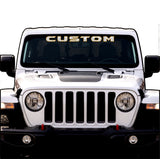 Topographical Windshield Lettering