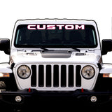 Windshield Lettering