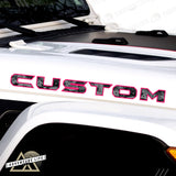 Camo Hood Lettering | Set of 2